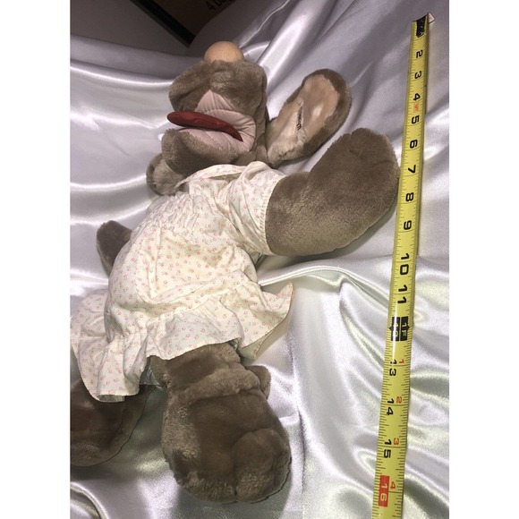 Vntg Ganz Bros Retired Wrinkles Toy Stuffed Plush Puppet Dog (Flawed Dress) 1981 - Picture 11 of 11